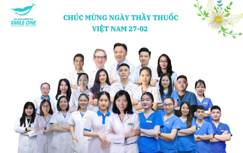 Chúc mừng các y bác sĩ của Nha khoa Smile One  Ngày Thầy thuốc Việt Nam (27/2/1955 – 27/2/2022)