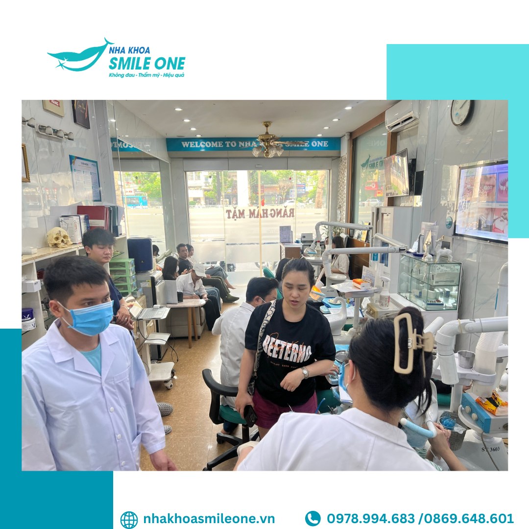 Nha khoa Smile One Bình Thạnh đi lại thuận tiện, khách hàng thăm khám đông