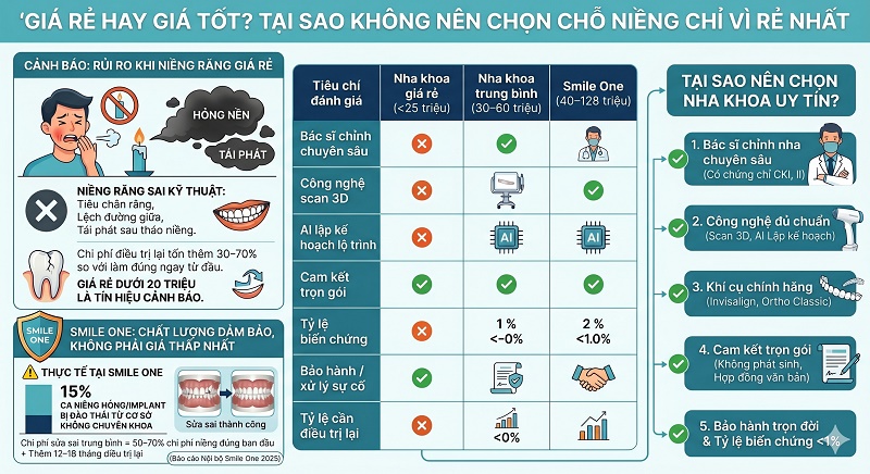 Yếu tố quyết định chi phí niềng răng - mức độ phức tạp và phương pháp