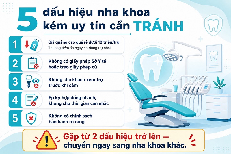 giá quảng cáo quá rẻ dưới 10 triệu/trụ (thường dùng trụ nhái), không có giấy phép Sở Y tế