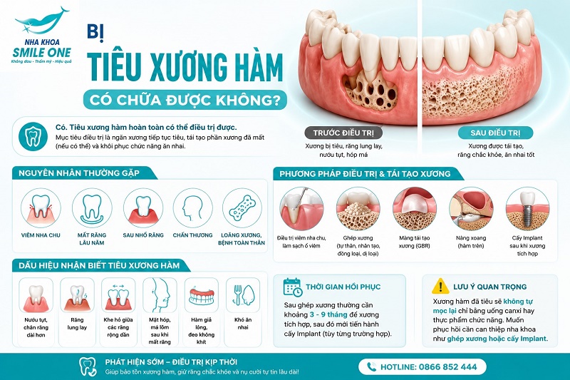 Xương hàm được duy trì nhờ lực nhai truyền qua chân răng
