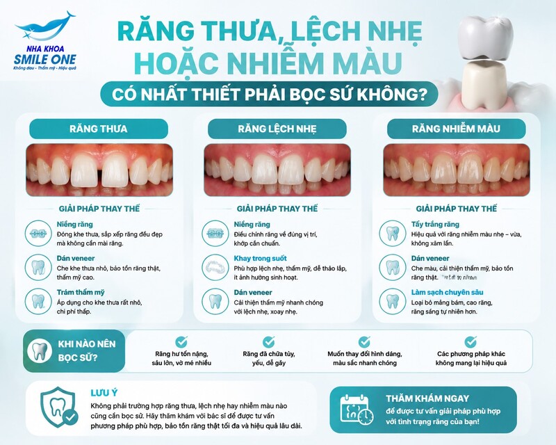 Bọc răng sứ thường phù hợp khi răng đã yếu hoặc mất nhiều cấu trúc,
