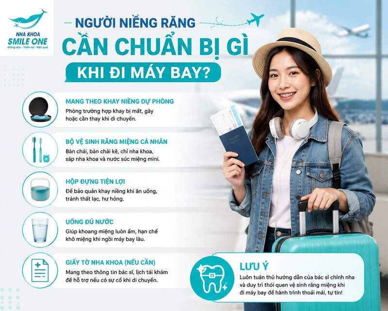 Bạn không cần giấy tờ riêng cho mắc cài, nhưng nên để một bộ dụng cụ chăm sóc