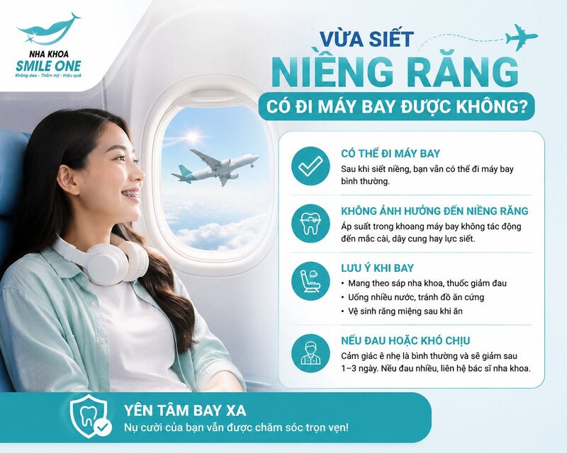 Có. Vừa siết răng không đồng nghĩa phải trì hoãn chuyến bay