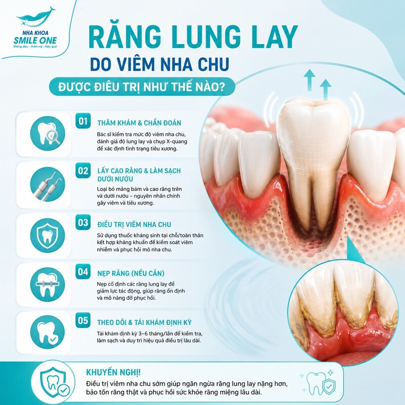 Răng lung lay độ 1–2 thường còn nhiều cơ hội bảo tồn hơn nếu xương