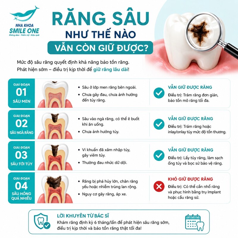 Có trường hợp vẫn giữ được, nhưng không thể chỉ nhìn thấy