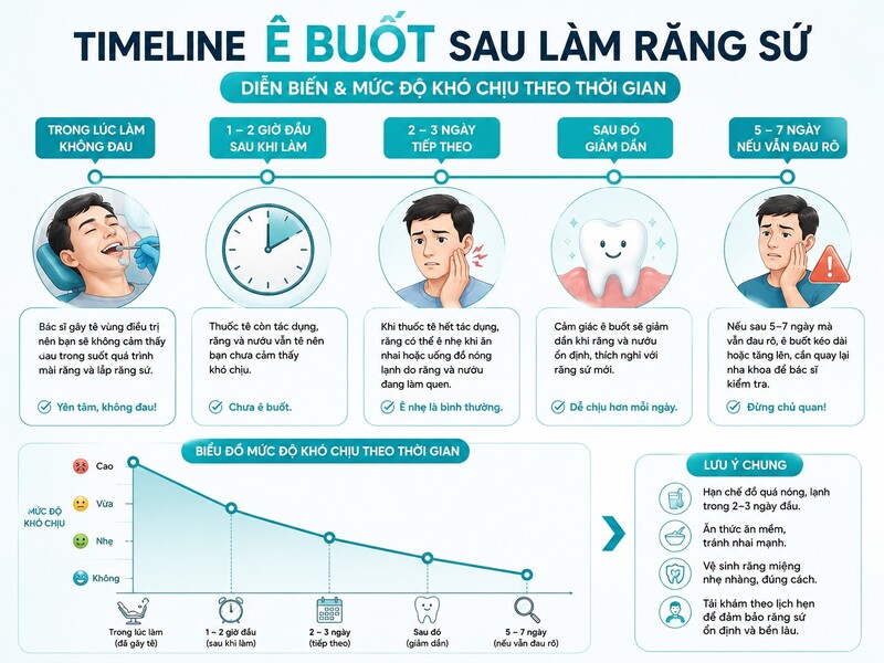 Cảm giác khách hàng trải qua khi làm răng sứ