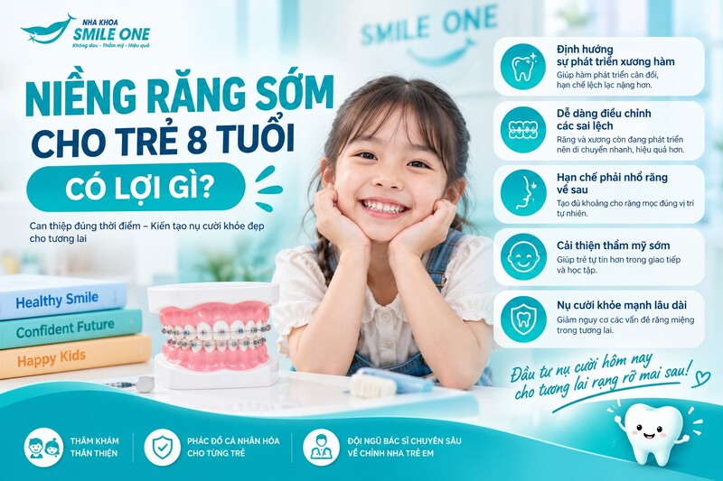 Với con chị Phương Anh, niềng sớm chỉ thực sự có lợi khi trẻ đang