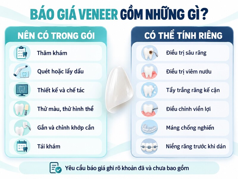 Các khoản trong báo giá và chi phí phát sinh khi dán Veneer