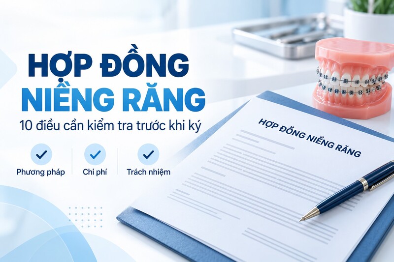 Hợp đồng niềng răng và 10 điều cần kiểm tra trước khi ký