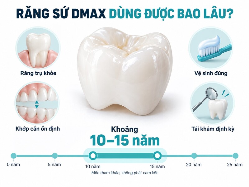 Một số mão sứ có thể duy trì lâu hơn, nhưng tuổi thọ không giống nhau ở mọi khách hàng.