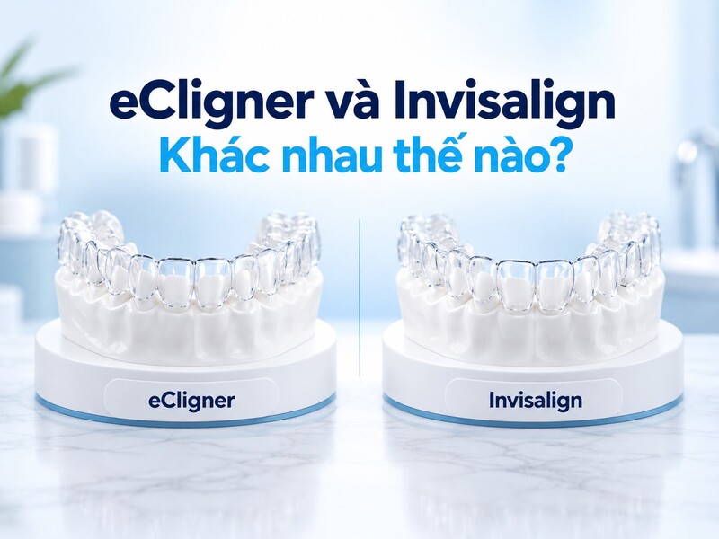 Cả eCligner và Invisalign đều là phương pháp niềng răng trong suốt